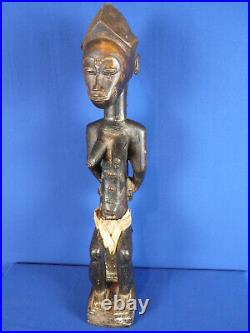 Ancienne statue africaine Baoulé / Maternité / 58 cm / Cote d'Ivoire