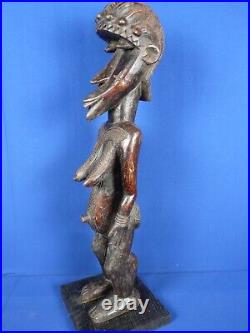 Ancienne statue africaine / art tribal / 73 cm