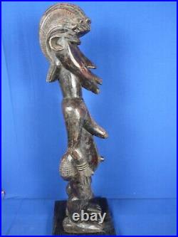 Ancienne statue africaine / art tribal / 73 cm