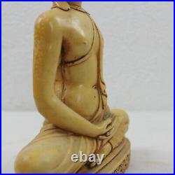 Ancienne statuette Tibet bouddhisme Amitayus longévité dieu en résine fon