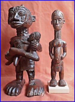 Anciennes Statuettes (x2) LULUWA BENA LULUA CONGO Belge