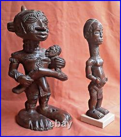 Anciennes Statuettes (x2) LULUWA BENA LULUA CONGO Belge