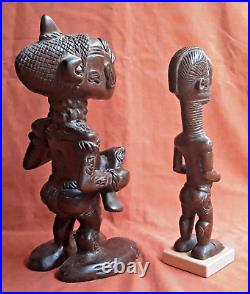 Anciennes Statuettes (x2) LULUWA BENA LULUA CONGO Belge