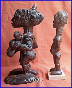 Anciennes Statuettes (x2) LULUWA BENA LULUA CONGO Belge