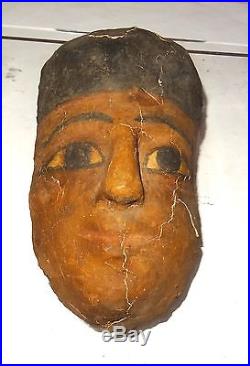 Ancient Egyptian Mummy Mask 332 Bc 30 Bc Masque De Sarcophage Egyptien
