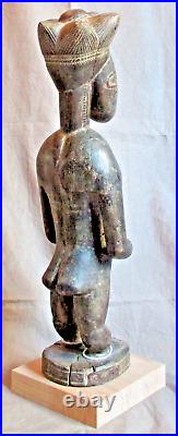 Antique ATTIE ATIE AKYE Standing Female Figure AOF (Ivory Coast) early 1900