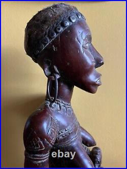 Antique African Statue Maternity Congo Ancienne Maternite Art African