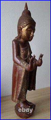 Antique Ancien wooden Burmese BUDDHA BOUDDHA bois Birman Birmanie Burma Myanmar