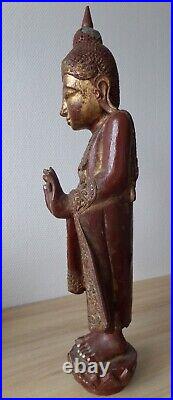 Antique Ancien wooden Burmese BUDDHA BOUDDHA bois Birman Birmanie Burma Myanmar