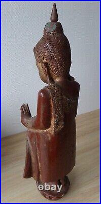 Antique Ancien wooden Burmese BUDDHA BOUDDHA bois Birman Birmanie Burma Myanmar