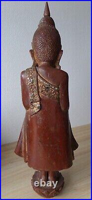 Antique Ancien wooden Burmese BUDDHA BOUDDHA bois Birman Birmanie Burma Myanmar