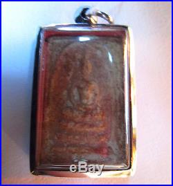 Antique Ancienne Amulette reliquaire Thai Bouddha ancien Thailande