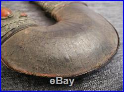 Antique Yemeni Dagger Jambiya Khanjar India buffalo horn silver gold ruby 1916