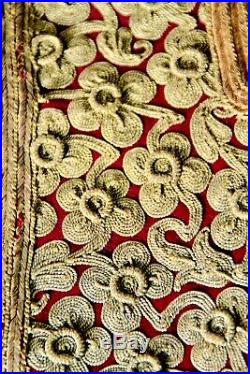 Antique balkan ottoman yelek vest pirpiri gold embroidery greek albania turkey 2