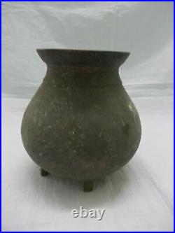 Antique vintage laiton/bronze tasse chombu lotta réservoir d'eau c1