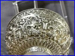 Argent Massif Et Vermeil Chine Chinese Export Silver Bowl