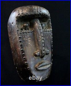 Art Africain African Masque Anthropomorphe Bété Expression Archaïque 29 Cms