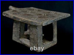 Art Africain African Stool Charmant Tabouret Mossi Ancien & Usuel 25 Cms