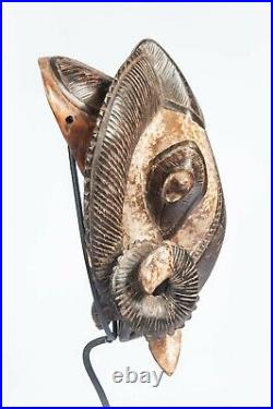 Art Africain Ancien, Art Premier, Masque Belier Baoule, Ram Baule Mask -d135c