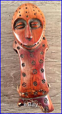 Art Africain Ancien Fétiche Statuette LEGA Zaïre Congo Bois African Figure