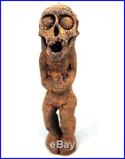 Art Africain Ancien Singe Baoulé Crane de Singe Monkey Skull 29 Cms ++++