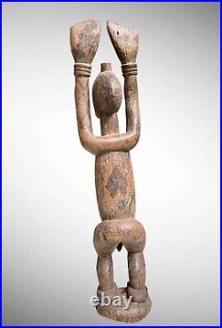 Art Africain Ancien Statue Nommo DOGON Old Tribal Figure Circa 1960 Mali 70cm