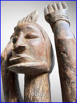 Art Africain Ancien Statue Nommo DOGON Old Tribal Figure Circa 1960 Mali 70cm