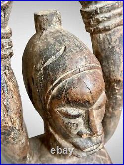 Art Africain Ancien Statue Nommo DOGON Old Tribal Figure Circa 1960 Mali 70cm