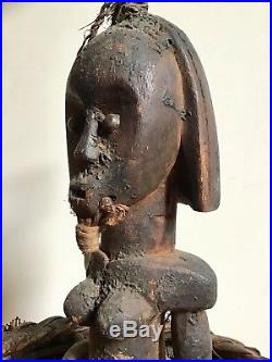 Art Africain Ancien Tribal RARE Reliquaire Statue FANG Gabon Reliquary Figure
