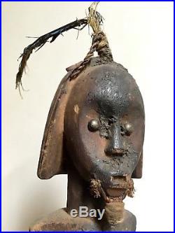 Art Africain Ancien Tribal RARE Reliquaire Statue FANG Gabon Reliquary Figure