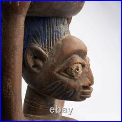Art Africain, Art Africain Ancien, Art Premier Africain, Statue Agere Yoruba -d076