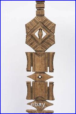 Art Africain, Art Tribal Ancien, Poteau De Tente Touareg, Mali D104