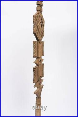 Art Africain, Art Tribal Ancien, Poteau De Tente Touareg, Mali D104