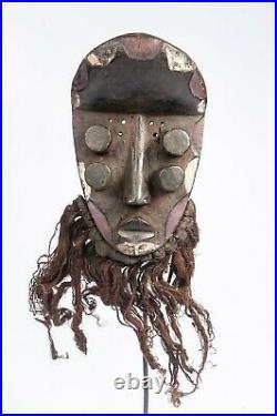 Art Africain, Art Tribal Premier Ancien Africain, Masque Grebo, Libéria D144c