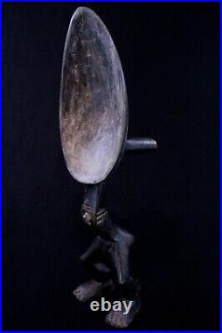 Art Africain Arte African Spoon with Legs Cuillère à Jambes Dan 51 Cms +++++