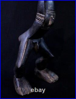 Art Africain Arte African Spoon with Legs Cuillère à Jambes Dan 51 Cms +++++