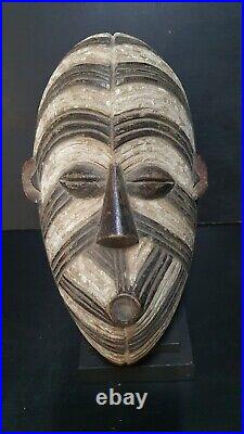 Art Africain Arts Collection Tribaux Ancien Masque Songye Kifwebe 35 Cms +++