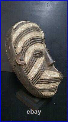 Art Africain Arts Collection Tribaux Ancien Masque Songye Kifwebe 35 Cms +++