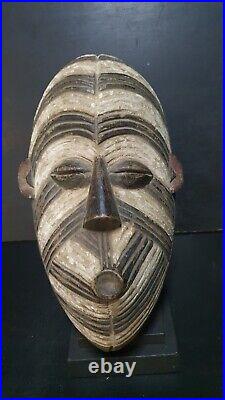 Art Africain Arts Collection Tribaux Ancien Masque Songye Kifwebe 35 Cms +++