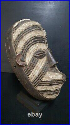 Art Africain Arts Collection Tribaux Ancien Masque Songye Kifwebe 35 Cms +++