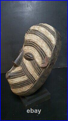 Art Africain Arts Collection Tribaux Ancien Masque Songye Kifwebe 35 Cms +++