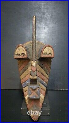 Art Africain Arts Collection Tribaux Ancien Masque Songye Kifwebe 46 Cms +++