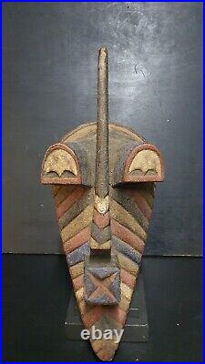 Art Africain Arts Collection Tribaux Ancien Masque Songye Kifwebe 46 Cms +++