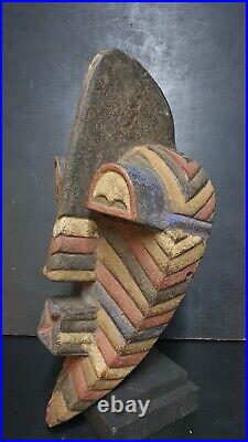 Art Africain Arts Collection Tribaux Ancien Masque Songye Kifwebe 46 Cms +++