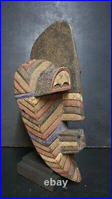 Art Africain Arts Collection Tribaux Ancien Masque Songye Kifwebe 46 Cms +++