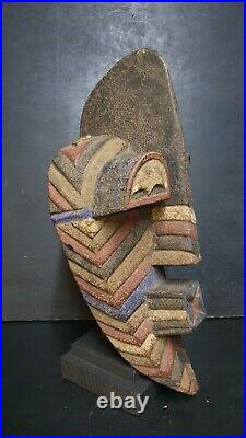 Art Africain Arts Collection Tribaux Ancien Masque Songye Kifwebe 46 Cms +++