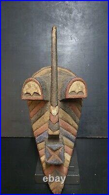 Art Africain Arts Collection Tribaux Ancien Masque Songye Kifwebe 46 Cms +++