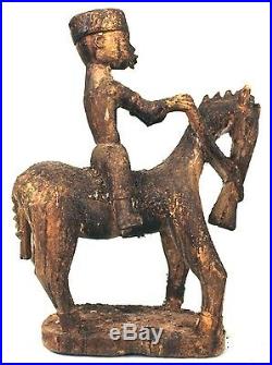 Art Africain Arts Premiers- Ancien & Authentique Cavalier de Divination Senoufo