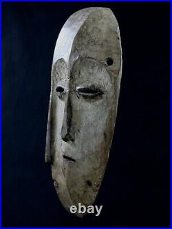 Art Africain Arts Premiers Arte Superbe Masque Lega à 3 Visages 28 Cms