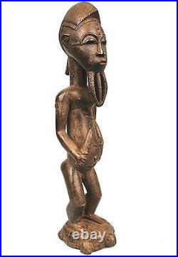 Art Africain Arts Premiers Ethnographique Statue Asie Usu Baoulé 40 Cms ++++